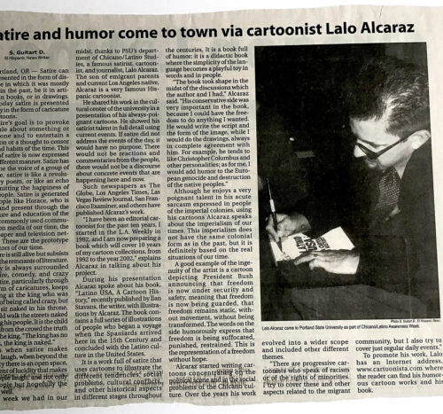 Satire & Humor of cartoonist Lalo Alcaraz - The Hispanic News